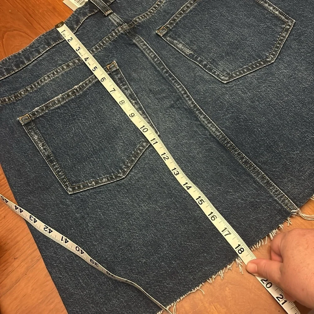 Everlane Deconstructed Denim Skirt size 33 NEW WITH tags